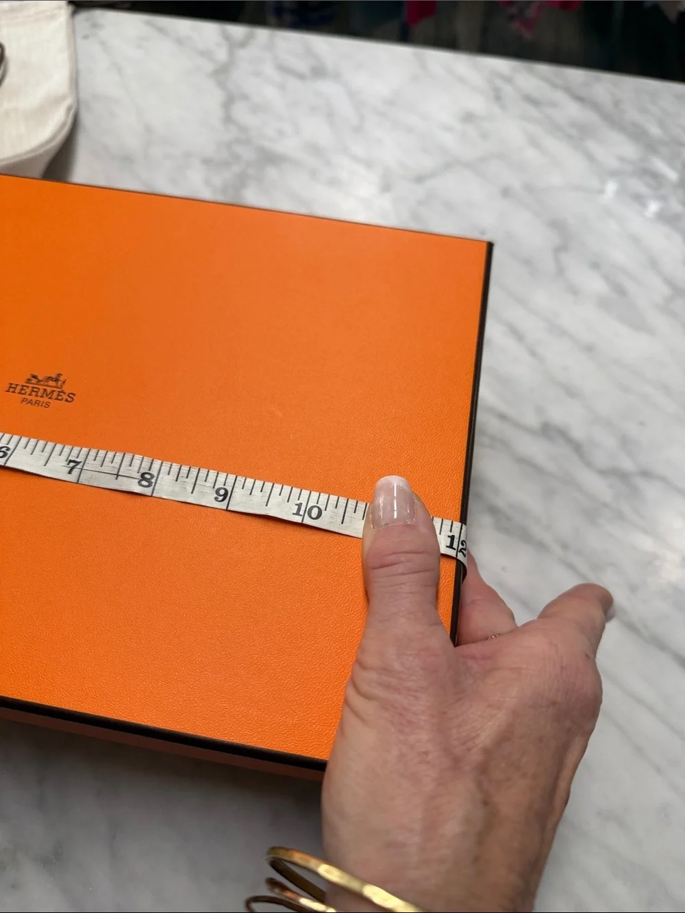 Hermes Classic Box with Lid, Two Sleeper Bag and Ribbon